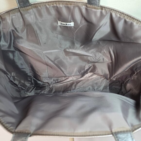 Neiman Marcus Metallic Gray Tote - Picture 9 of 10
